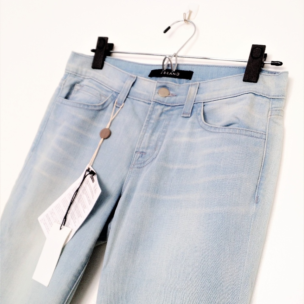 J Brand midrise light wash skinny jeans sample NWT
